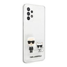 Karl Lagerfeld Karl Lagerfeld Ikonik &amp; Choupette - Ohišje za Samsung Galaxy A52 / A52S (prozorno)