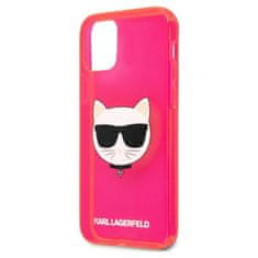 Karl Lagerfeld Karl Lagerfeld Choupette Head - Ohišje za iPhone 12 / iPhone 12 Pro (fluo roza)