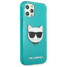 Karl Lagerfeld Karl Lagerfeld Choupette Head - Ohišje za iPhone 12 / iPhone 12 Pro (fluo modra)