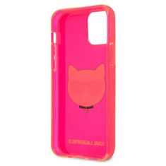 Karl Lagerfeld Karl Lagerfeld Choupette Head - Ohišje za iPhone 12 / iPhone 12 Pro (fluo roza)