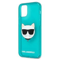 Karl Lagerfeld Karl Lagerfeld Choupette Head - Ohišje za iPhone 12 / iPhone 12 Pro (fluo modra)