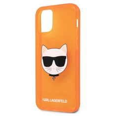 Karl Lagerfeld Karl Lagerfeld Choupette Head - Ohišje za iPhone 12 / iPhone 12 Pro (fluo oranžna)