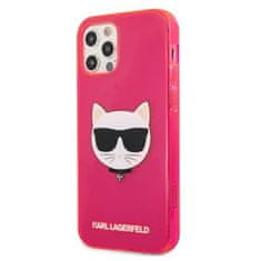 Karl Lagerfeld Karl Lagerfeld Choupette Head - Ohišje za iPhone 12 Pro Max (fluo roza)