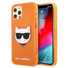 Karl Lagerfeld Karl Lagerfeld Choupette Head - Ohišje za iPhone 12 Pro Max (fluo oranžna)