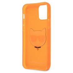 Karl Lagerfeld Karl Lagerfeld Choupette Head - Ohišje za iPhone 12 / iPhone 12 Pro (fluo oranžna)