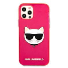 Karl Lagerfeld Karl Lagerfeld Choupette Head - Ohišje za iPhone 12 Pro Max (fluo roza)