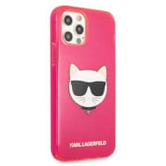 Karl Lagerfeld Karl Lagerfeld Choupette Head - Ohišje za iPhone 12 Pro Max (fluo roza)