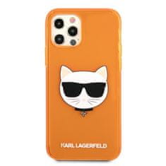 Karl Lagerfeld Karl Lagerfeld Choupette Head - Ohišje za iPhone 12 Pro Max (fluo oranžna)