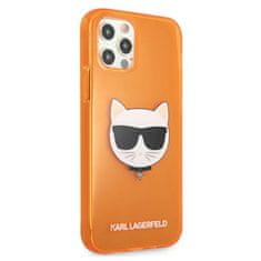 Karl Lagerfeld Karl Lagerfeld Choupette Head - Ohišje za iPhone 12 Pro Max (fluo oranžna)