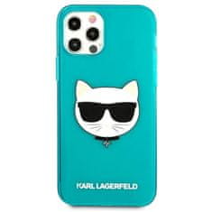 Karl Lagerfeld Karl Lagerfeld Choupette Head - Ohišje za iPhone 12 Pro Max (fluo modro)