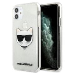 Karl Lagerfeld Karl Lagerfeld Choupette Head Glitter - ohišje za iPhone 11 (srebrno)