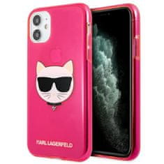 Karl Lagerfeld Karl Lagerfeld Choupette Head - etui za iPhone 11 (fluo roza)