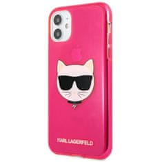 Karl Lagerfeld Karl Lagerfeld Choupette Head - etui za iPhone 11 (fluo roza)