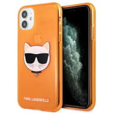 Karl Lagerfeld Karl Lagerfeld Choupette Head - etui za iPhone 11 (fluo oranžna)