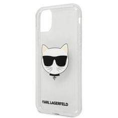 Karl Lagerfeld Karl Lagerfeld Choupette Head Glitter - ohišje za iPhone 11 (srebrno)