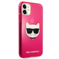 Karl Lagerfeld Karl Lagerfeld Choupette Head - etui za iPhone 11 (fluo roza)