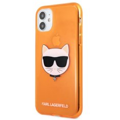 Karl Lagerfeld Karl Lagerfeld Choupette Head - etui za iPhone 11 (fluo oranžna)