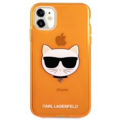 Karl Lagerfeld Karl Lagerfeld Choupette Head - etui za iPhone 11 (fluo oranžna)