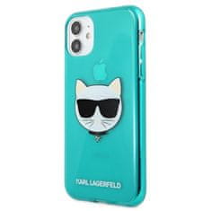 Karl Lagerfeld Karl Lagerfeld Choupette Head - etui za iPhone 11 (fluo modra)