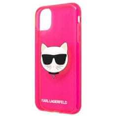 Karl Lagerfeld Karl Lagerfeld Choupette Head - etui za iPhone 11 (fluo roza)