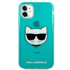 Karl Lagerfeld Karl Lagerfeld Choupette Head - etui za iPhone 11 (fluo modra)