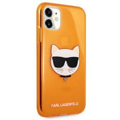 Karl Lagerfeld Karl Lagerfeld Choupette Head - etui za iPhone 11 (fluo oranžna)