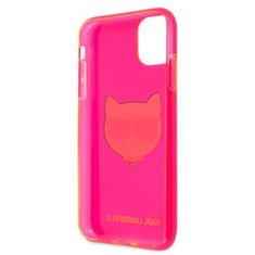 Karl Lagerfeld Karl Lagerfeld Choupette Head - etui za iPhone 11 (fluo roza)