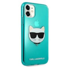 Karl Lagerfeld Karl Lagerfeld Choupette Head - etui za iPhone 11 (fluo modra)