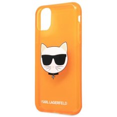 Karl Lagerfeld Karl Lagerfeld Choupette Head - etui za iPhone 11 (fluo oranžna)