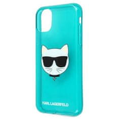 Karl Lagerfeld Karl Lagerfeld Choupette Head - etui za iPhone 11 (fluo modra)