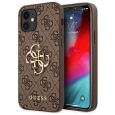 Guess Guess 4G Big Metal Logo - ovitek za iPhone 12 mini (rjav)