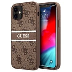 Guess Guess 4G Printed Stripe - etui za iPhone 12 mini (rjav)