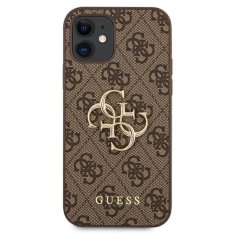 Guess Guess 4G Big Metal Logo - ovitek za iPhone 12 mini (rjav)