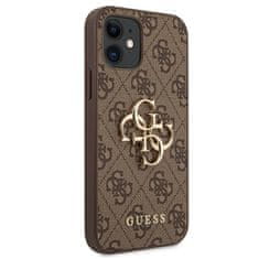 Guess Guess 4G Big Metal Logo - ovitek za iPhone 12 mini (rjav)