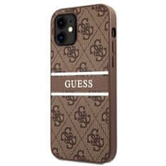 Guess Guess 4G Printed Stripe - etui za iPhone 12 mini (rjav)