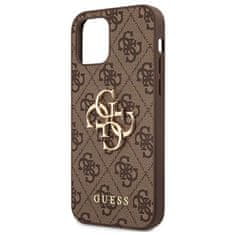 Guess Guess 4G Big Metal Logo - ovitek za iPhone 12 mini (rjav)