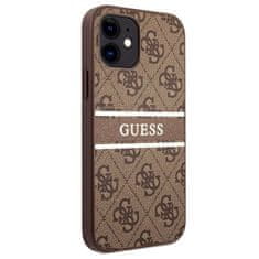 Guess Guess 4G Printed Stripe - etui za iPhone 12 mini (rjav)