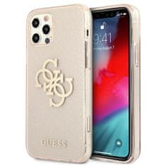 Guess Ohišje Guess Glitter 4G Big Logo - iPhone 12 Pro Max (zlato)