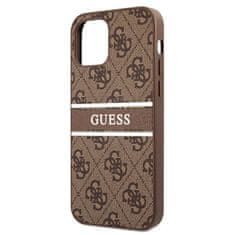 Guess Guess 4G Printed Stripe - etui za iPhone 12 mini (rjav)