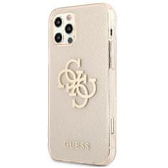 Guess Ohišje Guess Glitter 4G Big Logo - iPhone 12 Pro Max (zlato)