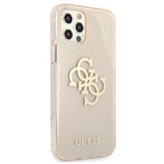 Guess Ohišje Guess Glitter 4G Big Logo - iPhone 12 Pro Max (zlato)