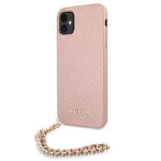 Guess Guess Saffiano Chain - etui za iPhone 11 (roza)