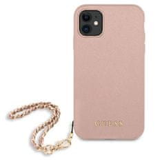 Guess Guess Saffiano Chain - etui za iPhone 11 (roza)