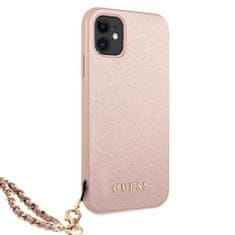 Guess Guess Saffiano Chain - etui za iPhone 11 (roza)