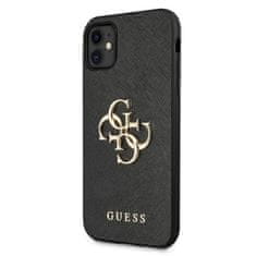 Guess Guess Saffiano 4G Big Metal Logo - Ohišje za iPhone 11 (črno)