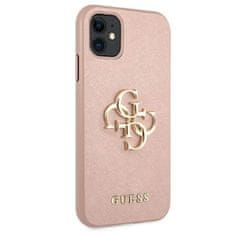 Guess Guess Saffiano 4G Big Metal Logo - etui za iPhone 11 (roza)