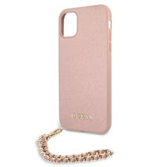 Guess Guess Saffiano Chain - etui za iPhone 11 (roza)