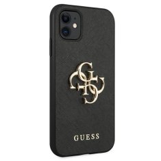 Guess Guess Saffiano 4G Big Metal Logo - Ohišje za iPhone 11 (črno)