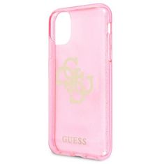 Guess Guess Glitter 4G Big Logo - Ohišje za iPhone 11 (roza)