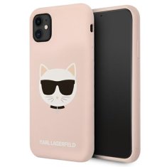 Karl Lagerfeld Karl Lagerfeld Choupette Head Silikon - ohišje za iPhone 11 (roza)